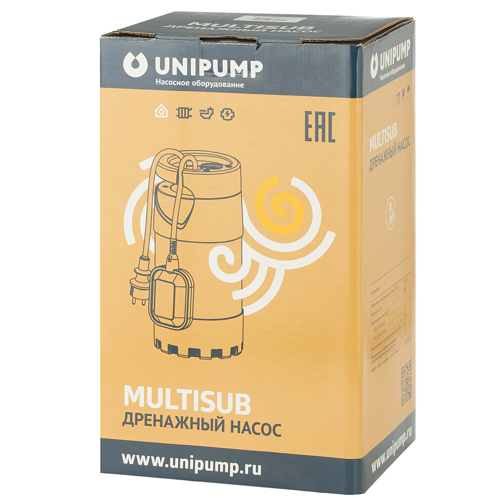 Насос дренажный UNIPUMP MULTISUB 800, 21961