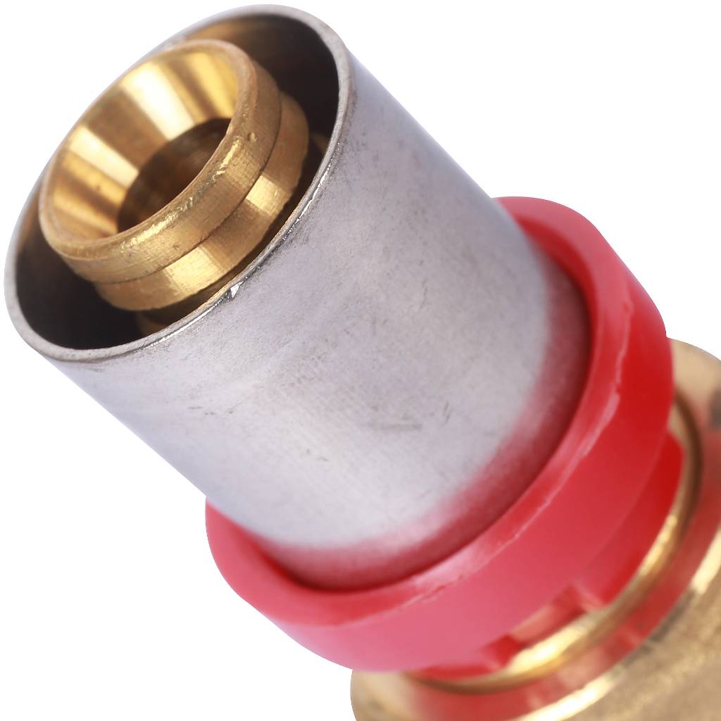 Муфта TIEMME с накидной гайкой и плоской прокладкой 16x1/2, 1670021(аналог 1650034)