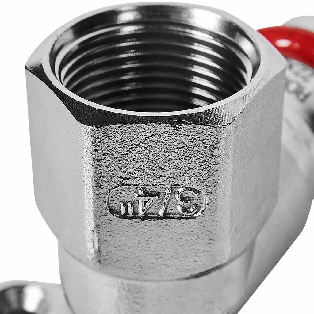 Угольник ROMMER настенный с креплением ВПр-ВР, 22х3/4, из нержавеющей стали прессовой, RSS-1011-002234