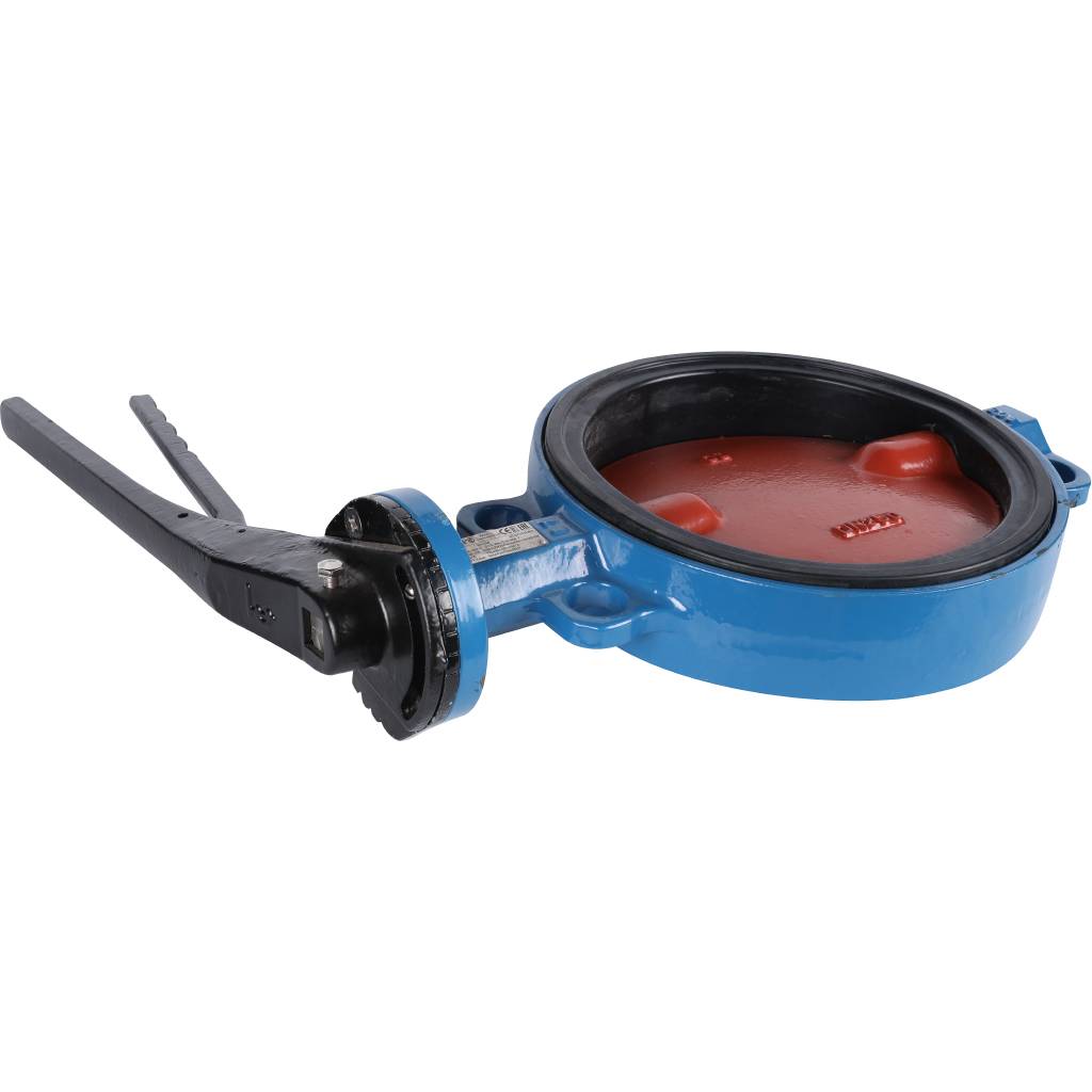 Затвор поворотно-дисковый Tecofi VPI4448 DN 250 PN 16 межфланцевый с ручкой из чугуна EPDM