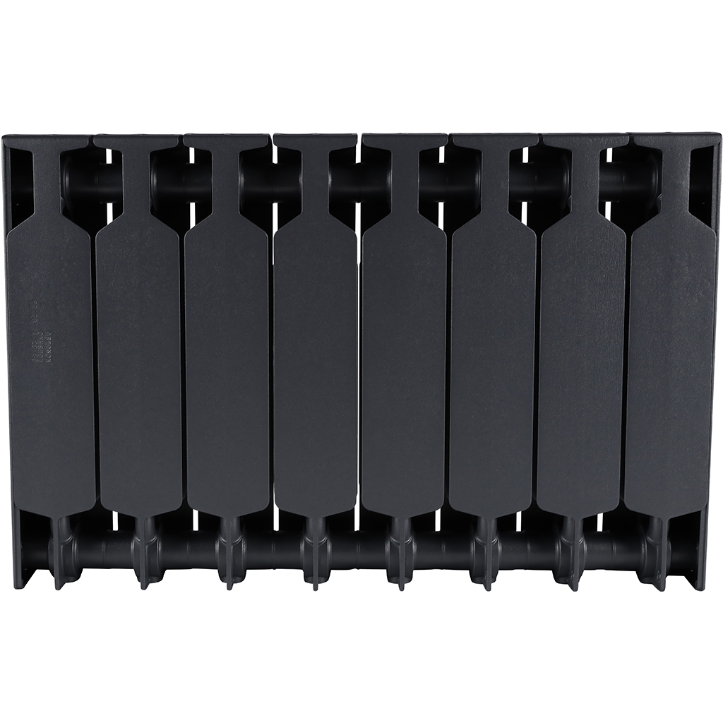 Радиатор биметаллический RIFAR SUPReMO 350 8 секций боковое подключение (Цвет ТИТАН), 4RS35-8-TI