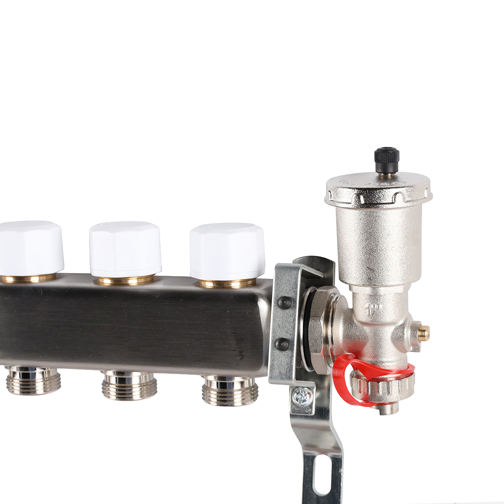 Коллектор из нержавеющей стали в сборе с расходомерами ROMMER 8 выходов