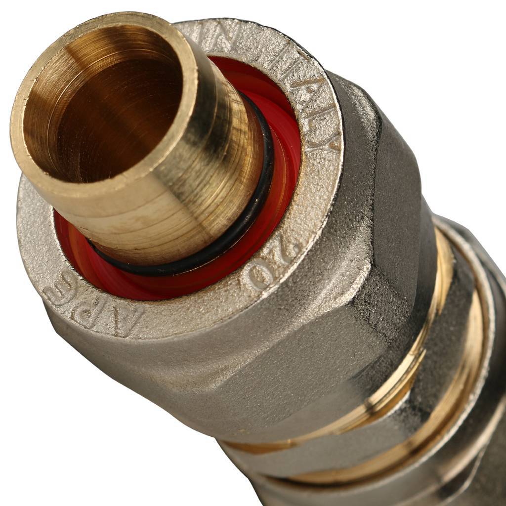 Муфта STOUT соединительная 20х20 для металлопластиковых труб винтовой, SFS-0005-000020