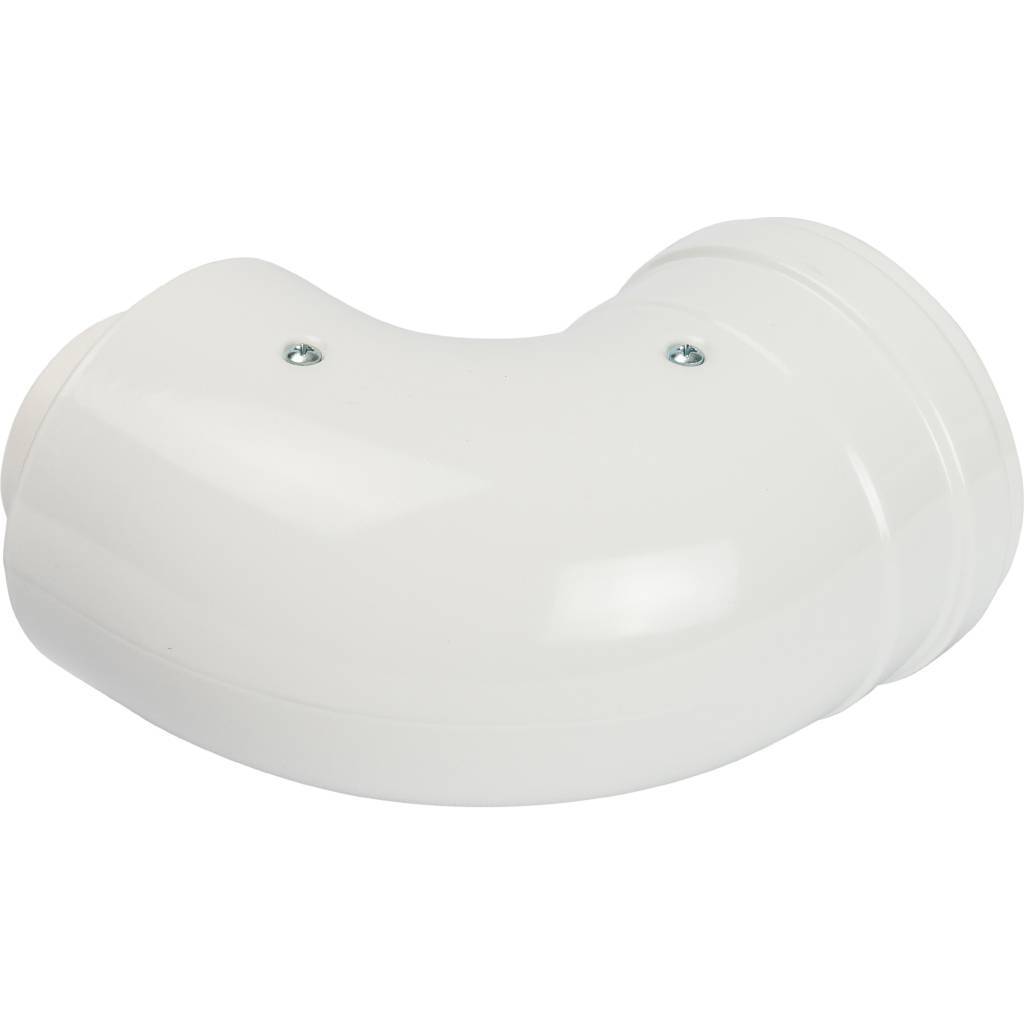 *SCA-8610-230090 STOUT Элемент дымохода конденсац. адаптер 90° DN60/100 м/п PP-FE c хомутом (совместим. с Vaillant, Ariston), SCA-8610-230090