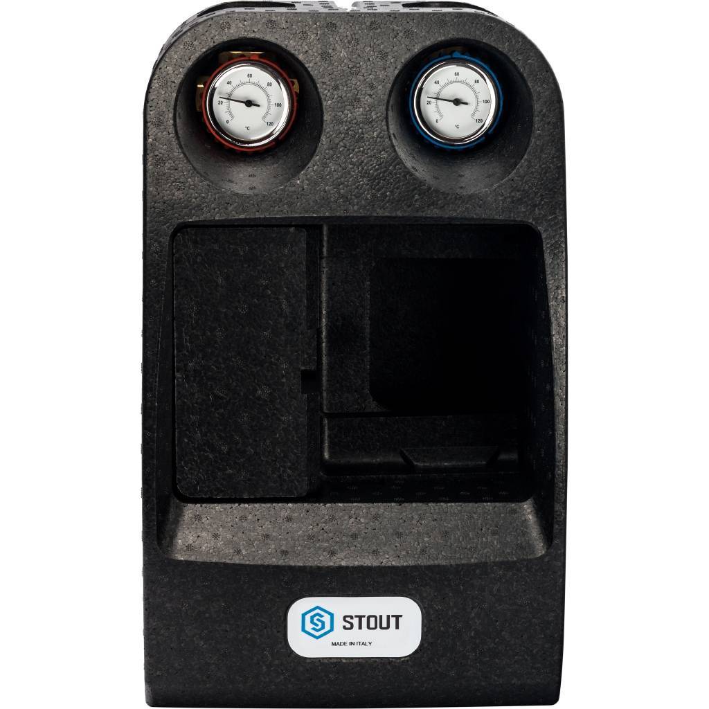 Насосная группа STOUT SDG-0014 для твердотопливных котлов 1)4 без насоса, SDG-0014-002501