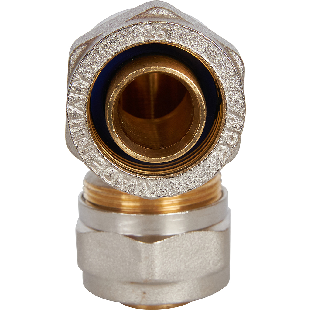 Угольник STOUT  90° 26х26 для металлопластиковых труб винтовой, SFS-0003-002626