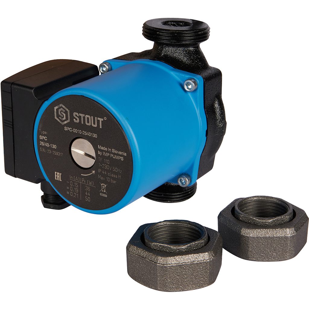 Насос циркуляционный STOUT 25/40-130, SPC-0010-2540130