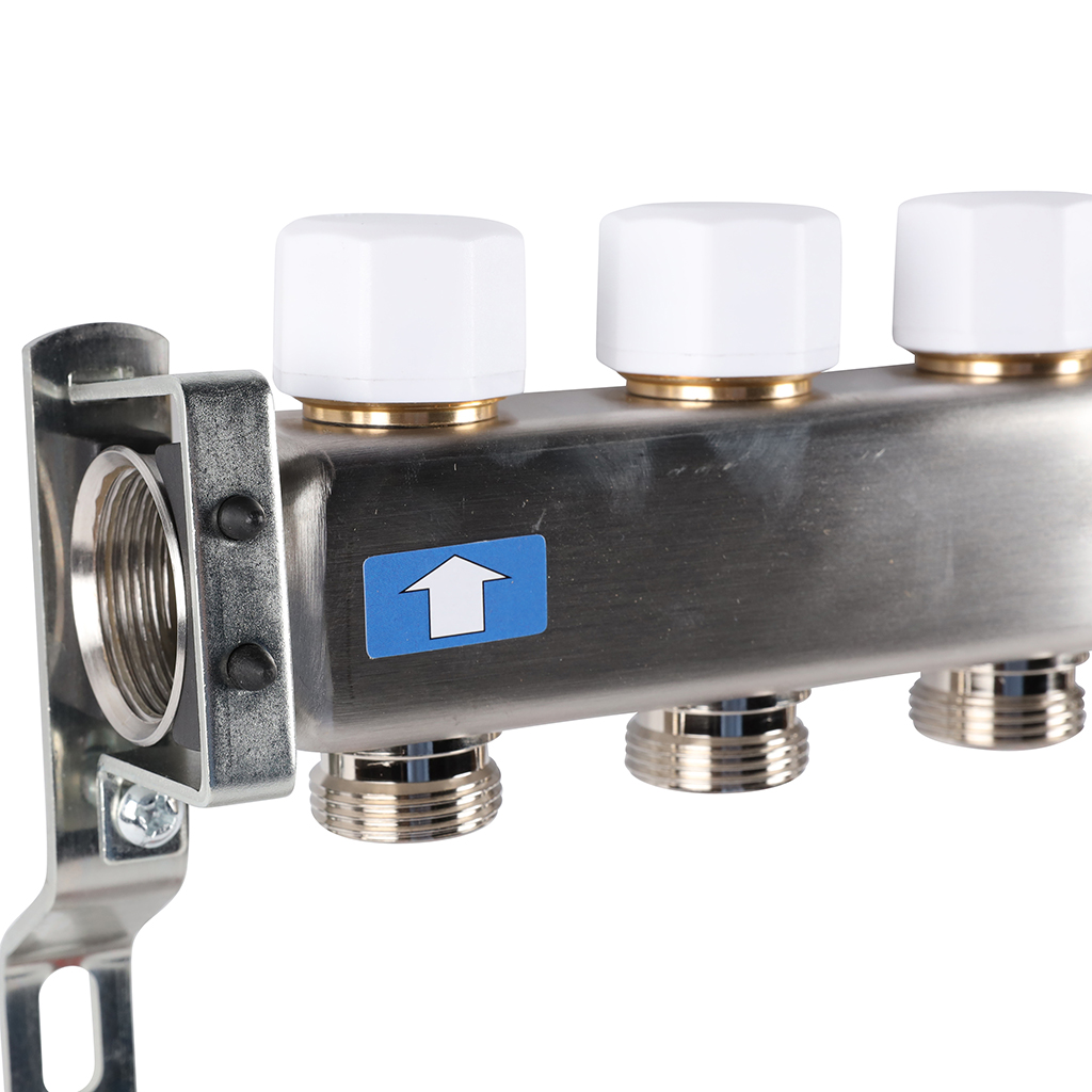 Коллектор из нержавеющей стали без расходомеров ROMMER 12 выходов, RMS-3200-000012