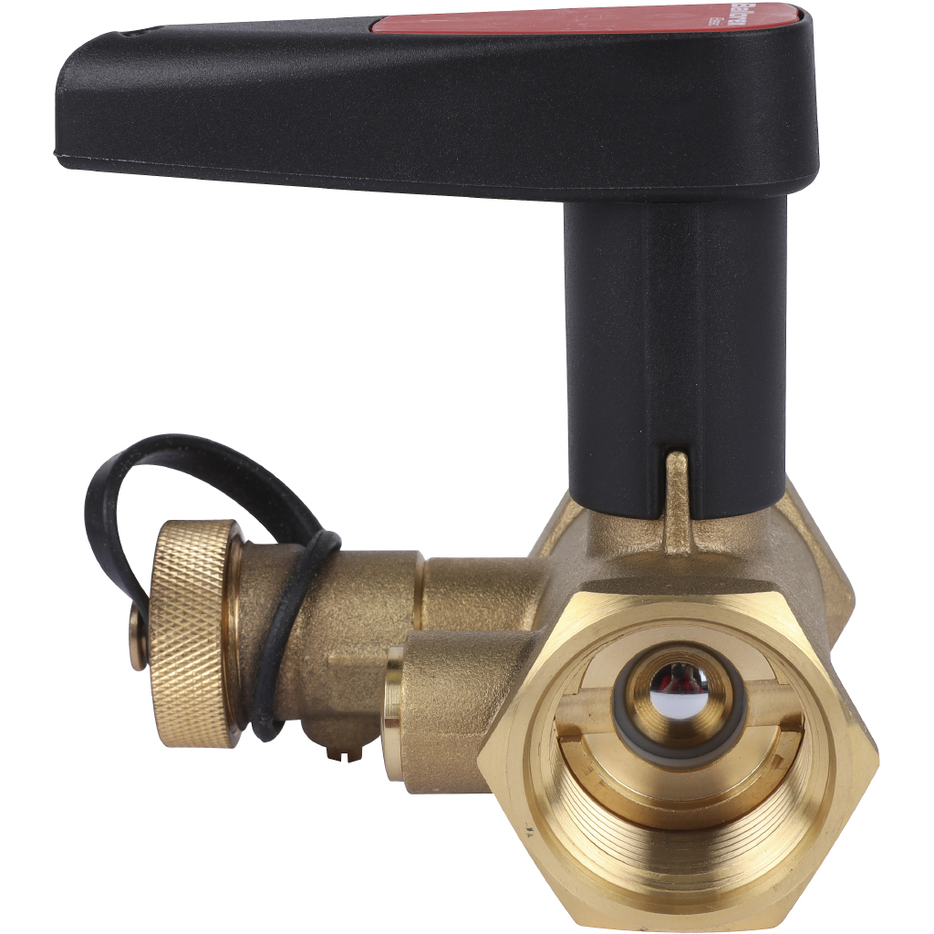 Клапан ручной БРОЕН Basic DN 025 PN 25 запорный с дренажем, 594765