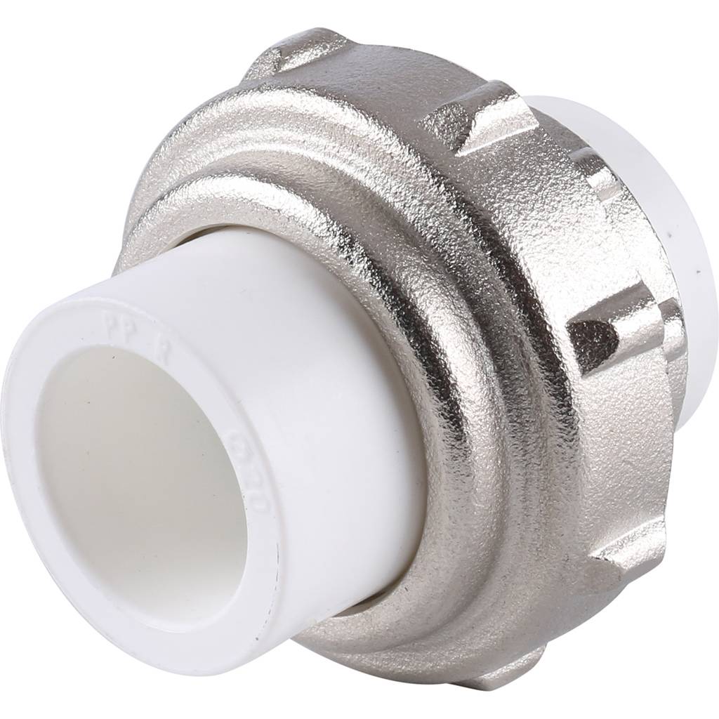 Разъемное соединение Kalde 20 для полипропиленовых труб под сварку (цвет белый)