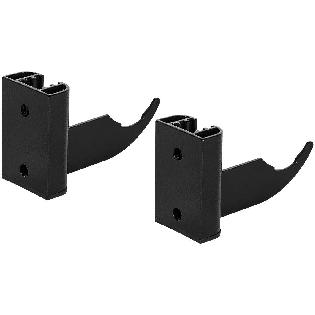 Комплект настенных регулируемых кронштейнов для радиаторов STOUT (2 шт.) черный RAL 9005, SKU-0320-000080 9005