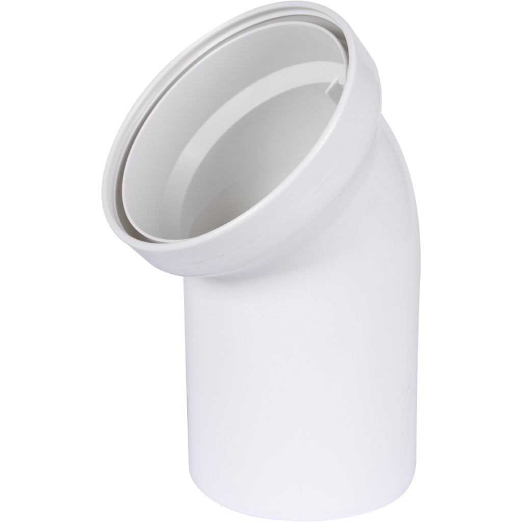 Отвод для присоединения выпуска унитаза РЕХАУ RAUPIANO PLUS 110/45°, 11216141001