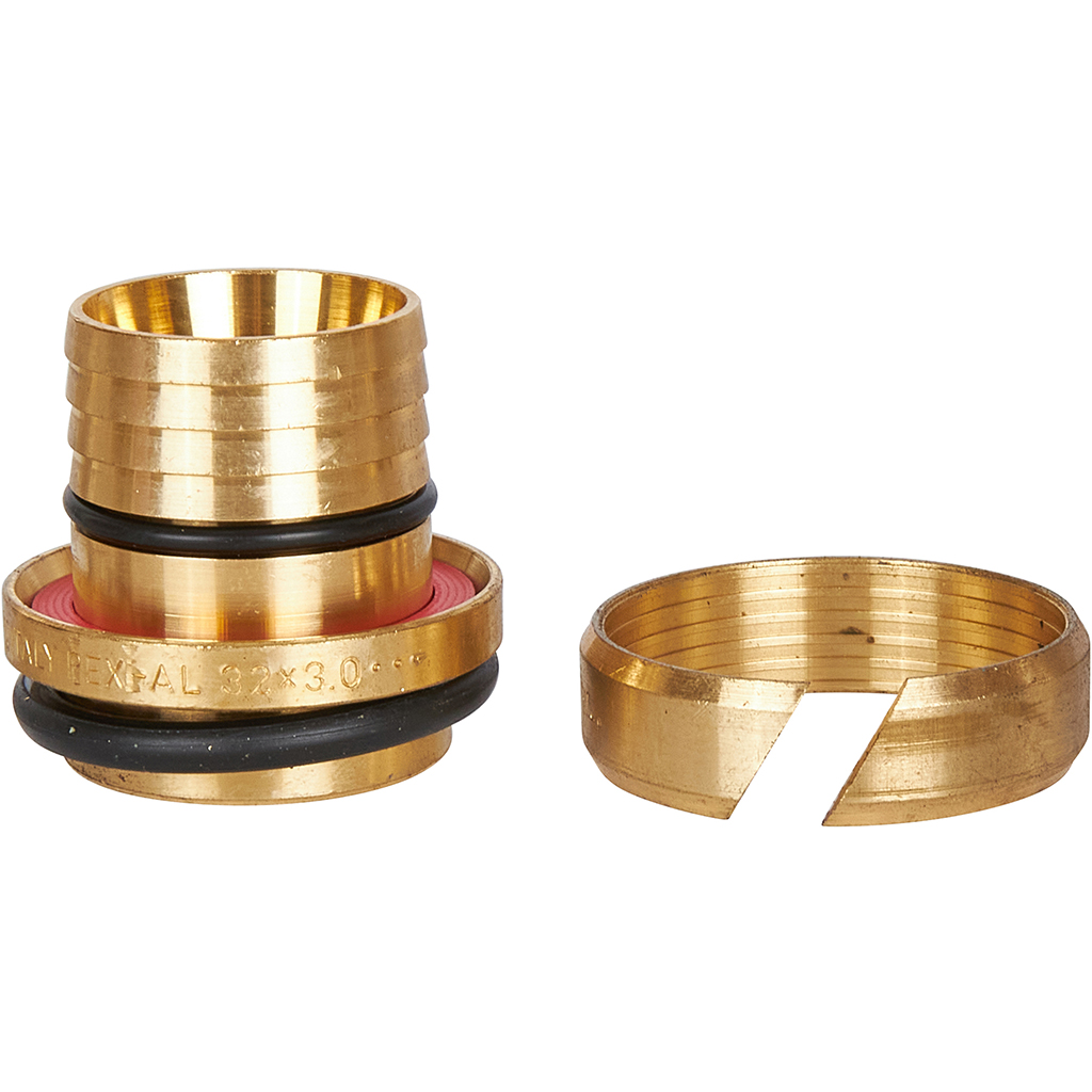 Тройник-переходник STOUT с внутренней резьбой 1 x32 для металлопластиковых труб винтовой, SFS-0012-000132