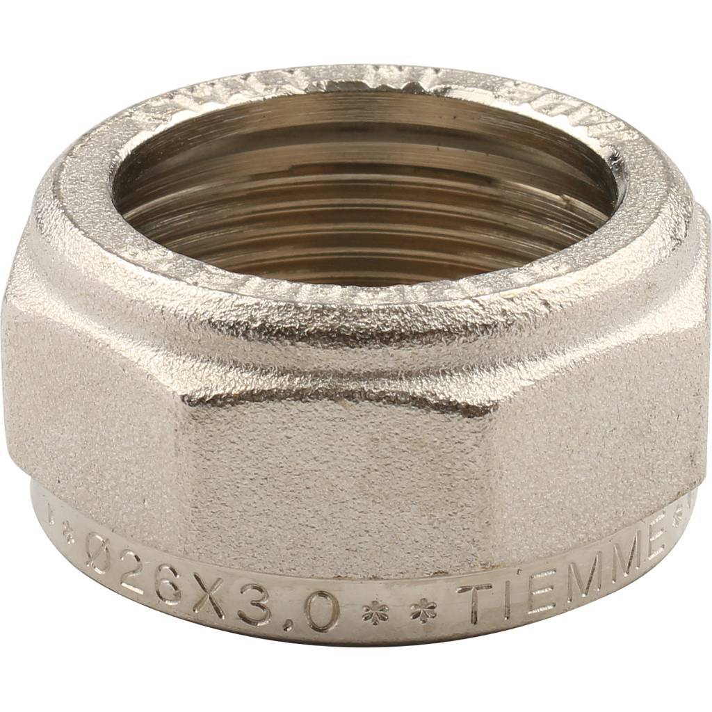 Муфта TIEMME соединительная (26х3.0) для металлопластиковых труб винтовой, 1600045