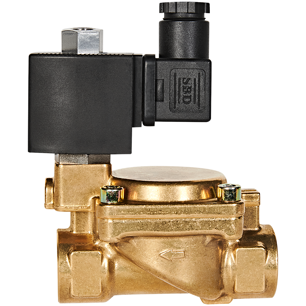 Клапан соленоидный (электромагнитный) STOUT непрямого (пилотного) действия НО 24В G3/4 SSV-0040-024020