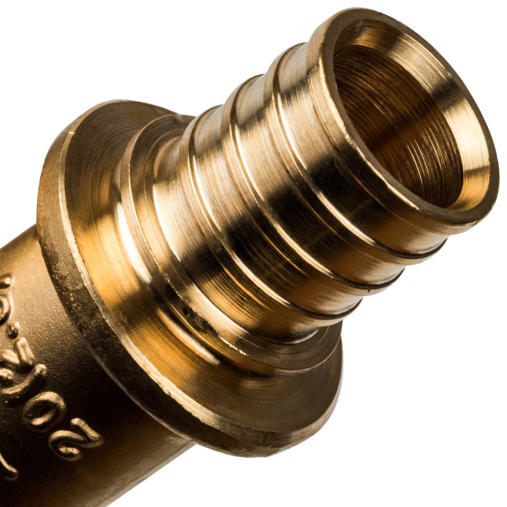 Угольник-переходник STOUT с внутренней резьбой 20xG 3/4 для труб из сшитого полиэтилена аксиальный