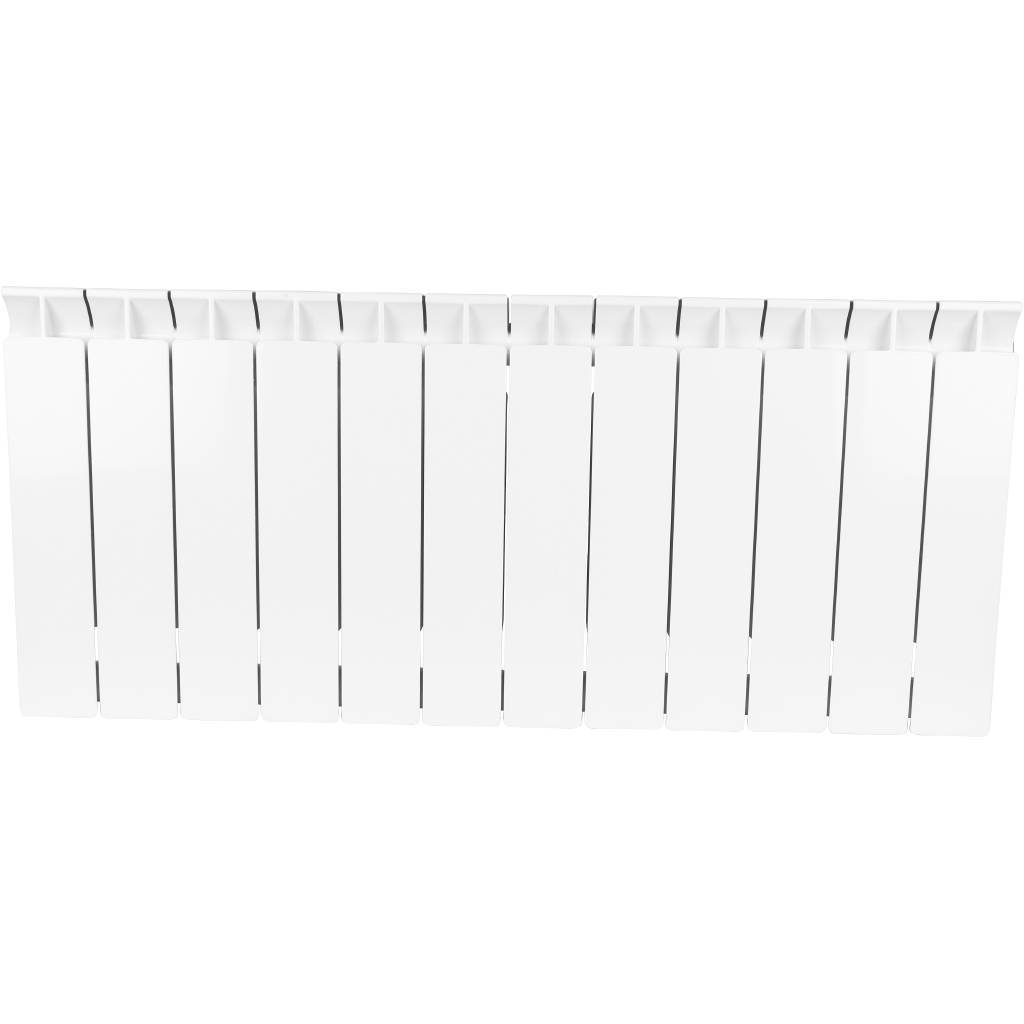 Распродажа: Радиатор биметаллический STOUT STYLE 350 12 секций боковое подключение (белый RAL 9010), SRB-0110-035012