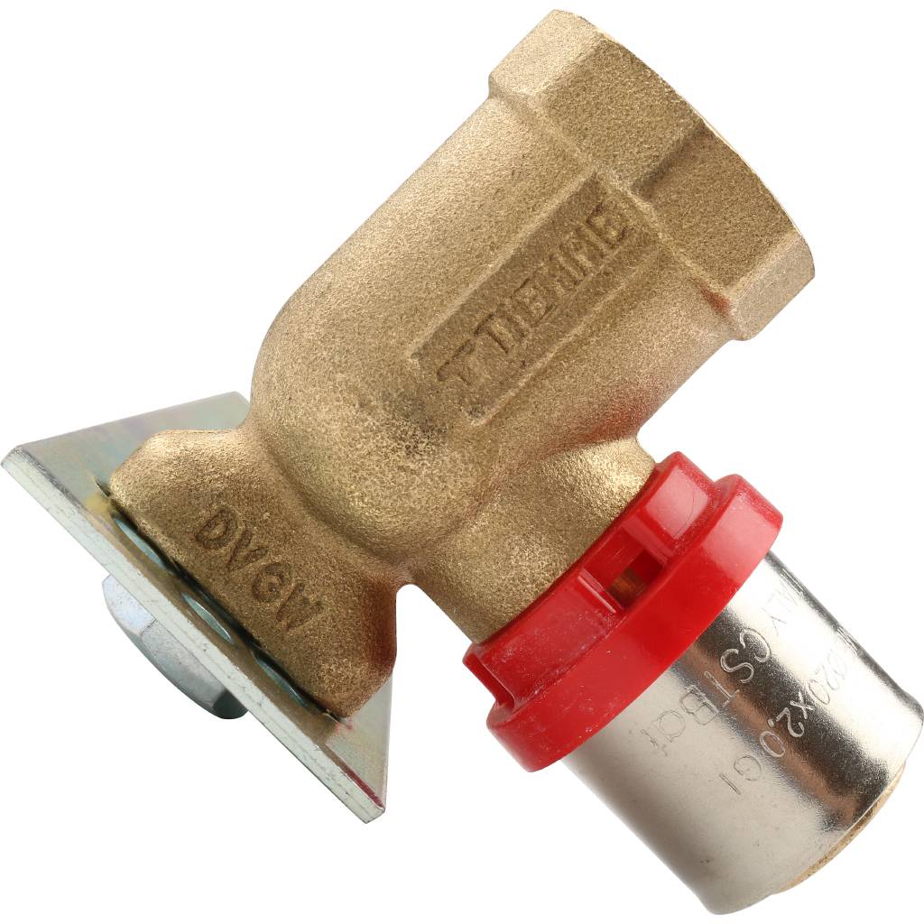 Водорозетка TIEMME двойная на планке 20х1/2, 1650106