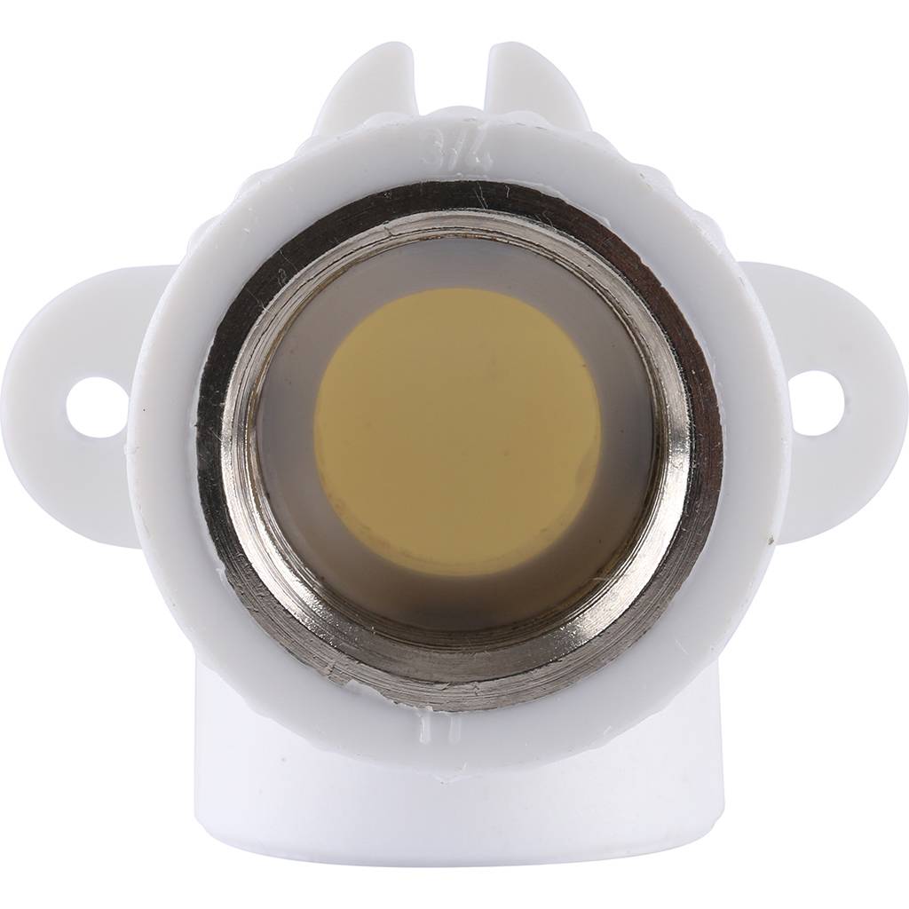 Угольник Kalde с креплением для полипропиленовых труб (внутр. резьба, 25x3/4 ), 3222-bat-250c01