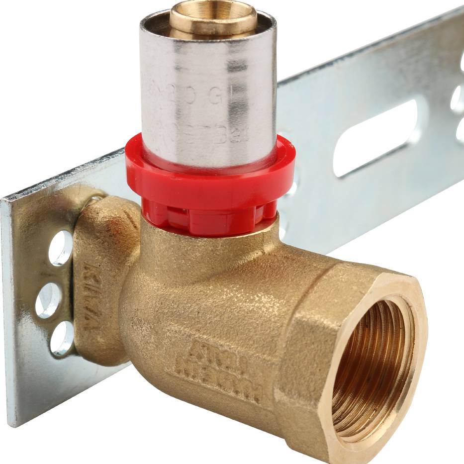 Водорозетка TIEMME двойная на планке 16х1/2, 1650024