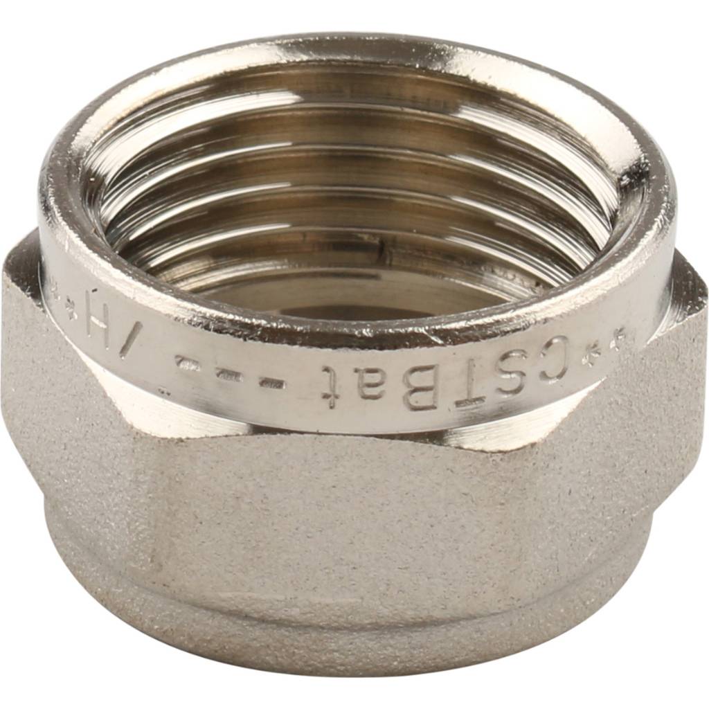 Муфта TIEMME с наружной резьбой (16х2.0х1/2) для металлопластиковых труб винтовой, 1600001