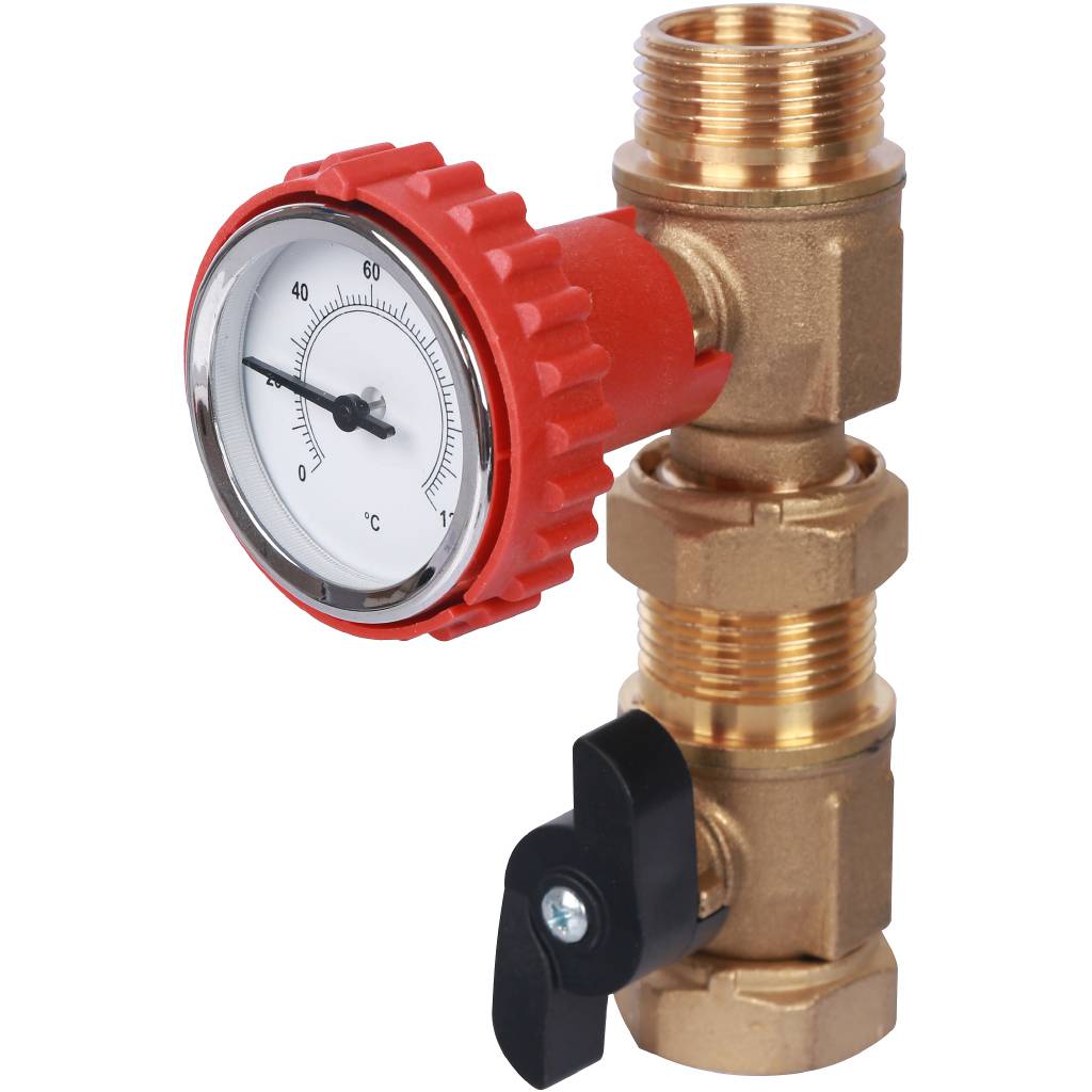 Насосная группа STOUT SDG-0001 с прямым контуром 3/4 без насоса в теплоизоляции, SDG-0001-002001