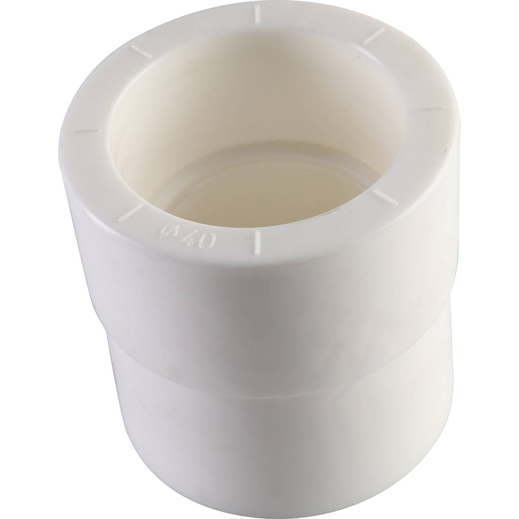 Муфта переходная внутр./наруж. Политэк 50х40 для полипропиленовых труб под сварку (цвет белый), 9200005040