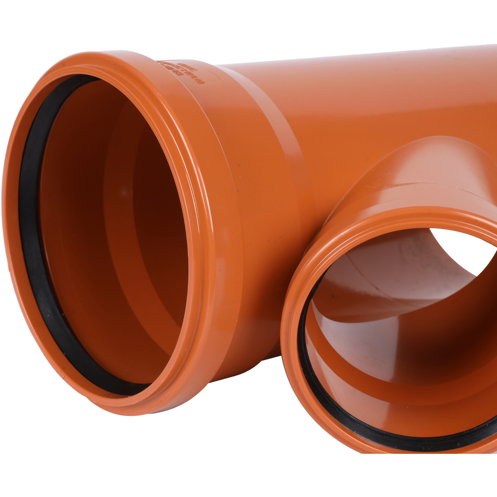 Тройник Sinikon НПВХ D160x110x45° для наружной канализации, 20330.R.B