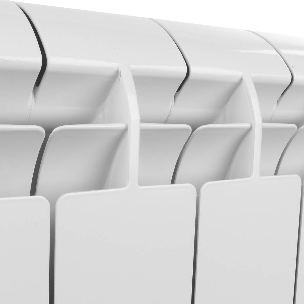 Радиатор алюминиевый Global VOX- R 500 8 секций боковое подключение (белый RAL 9010), VX05001008