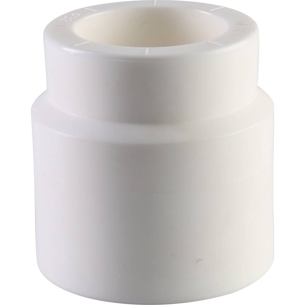 Муфта переходная внутр./наруж. Политэк 50х32 для полипропиленовых труб под сварку (цвет белый), 9200005032