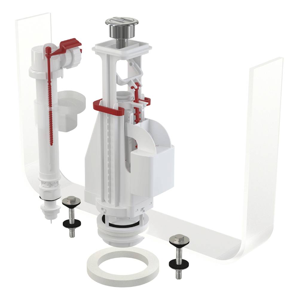 Выпускной комплект AlcaPlast с двойной кнопкой, впускной механизм, SA08AS 1/2 CHROM