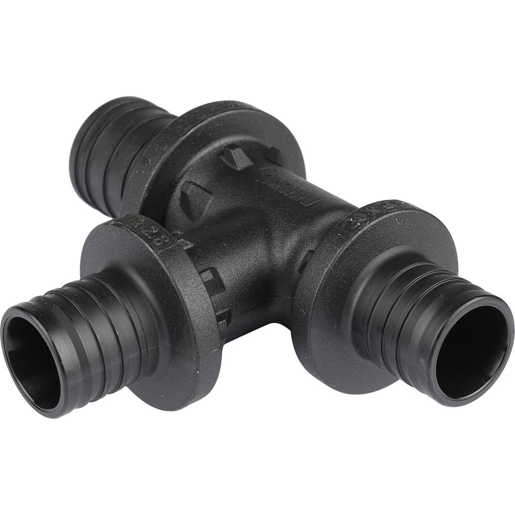 *11600851001 РЕХАУ RAUTITAN Тройник с уменьшенным боковым и торцевым проходом 25-20-20 PX для труб из сшитого полиэтилена аксиальный