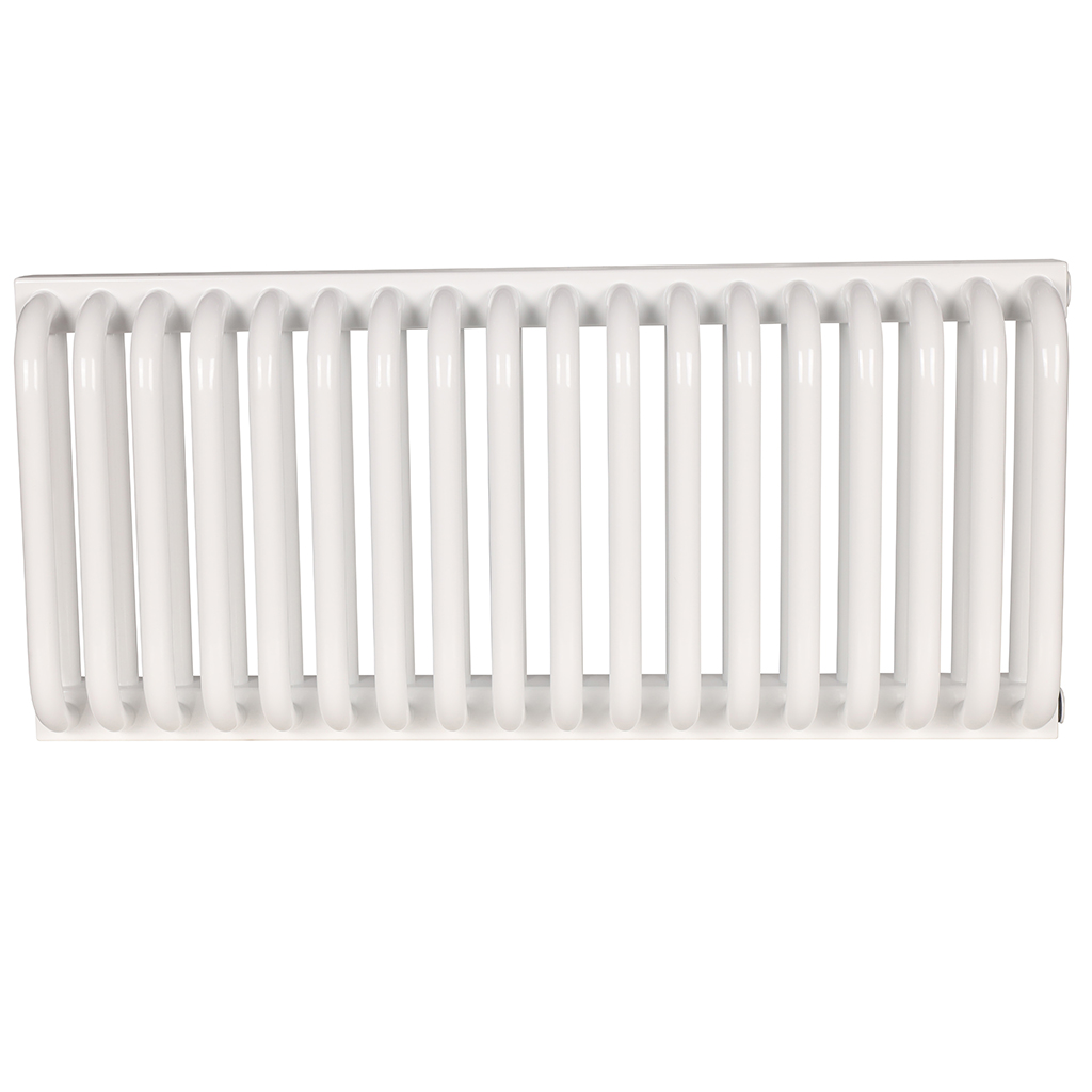 2-х трубчатый стальной радиатор ROMMER RST 2030/18 секций боковое подключение RAL9016, RST-203018-010