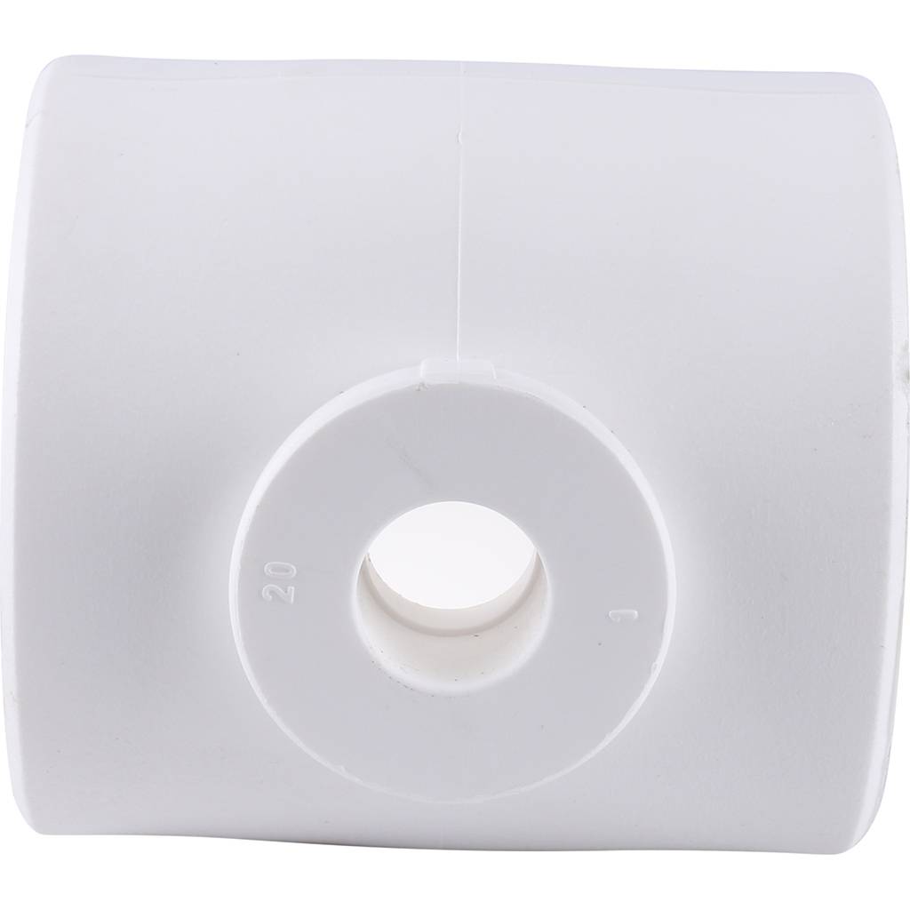 Тройник переходной Kalde 63x20x63 для полипропиленовых труб под сварку (цвет белый), 3212-tio-632063