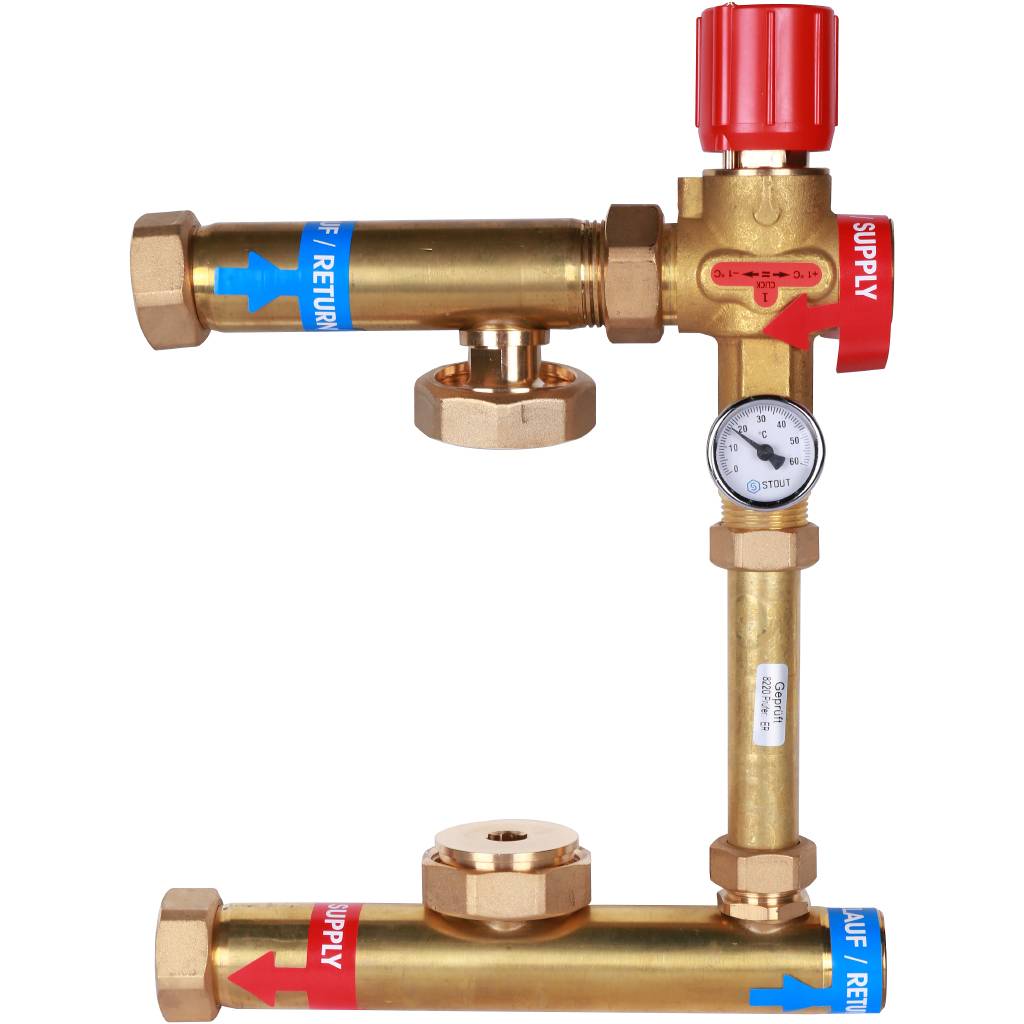 Насосно-смесительный узел STOUT ISOTHERM 30-50°C, без насоса