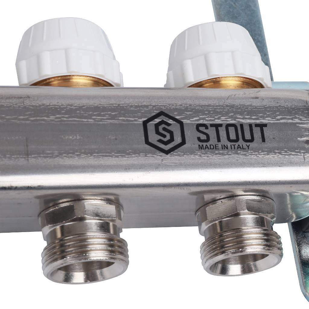 Коллектор из нержавеющей стали без расходомеров STOUT 13 выходов, SMS 0922 000013