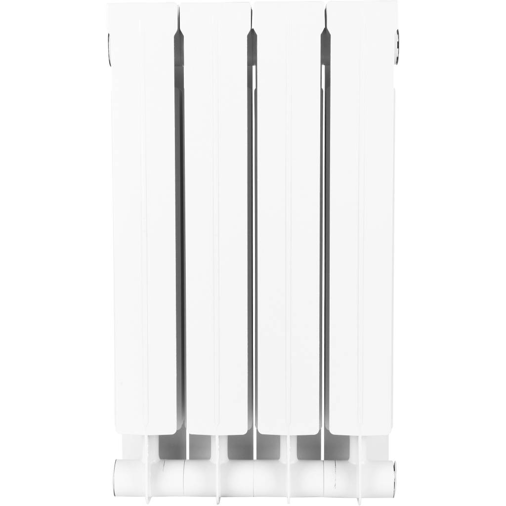 Радиатор биметаллический STOUT STYLE 500 4 секции боковое подключение (белый RAL 9010)