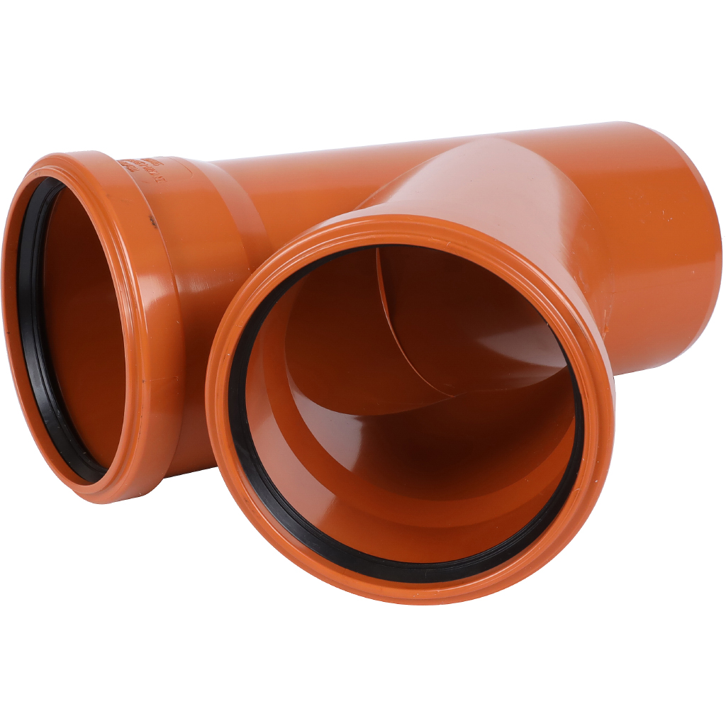 Тройник Sinikon НПВХ D110x110x45° для наружной канализации, 20300.R.B