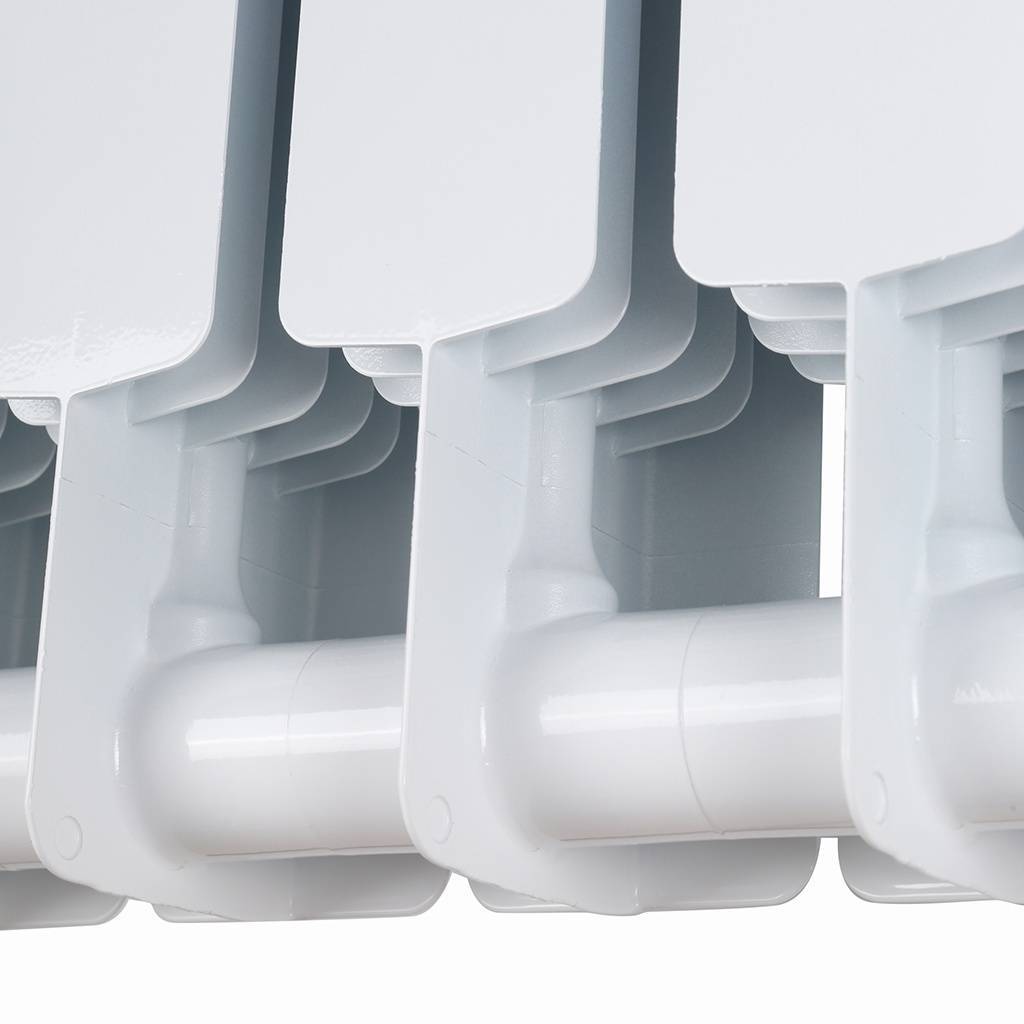 Радиатор биметаллический STOUT Space 500 13 секций боковое подключение RAL9016