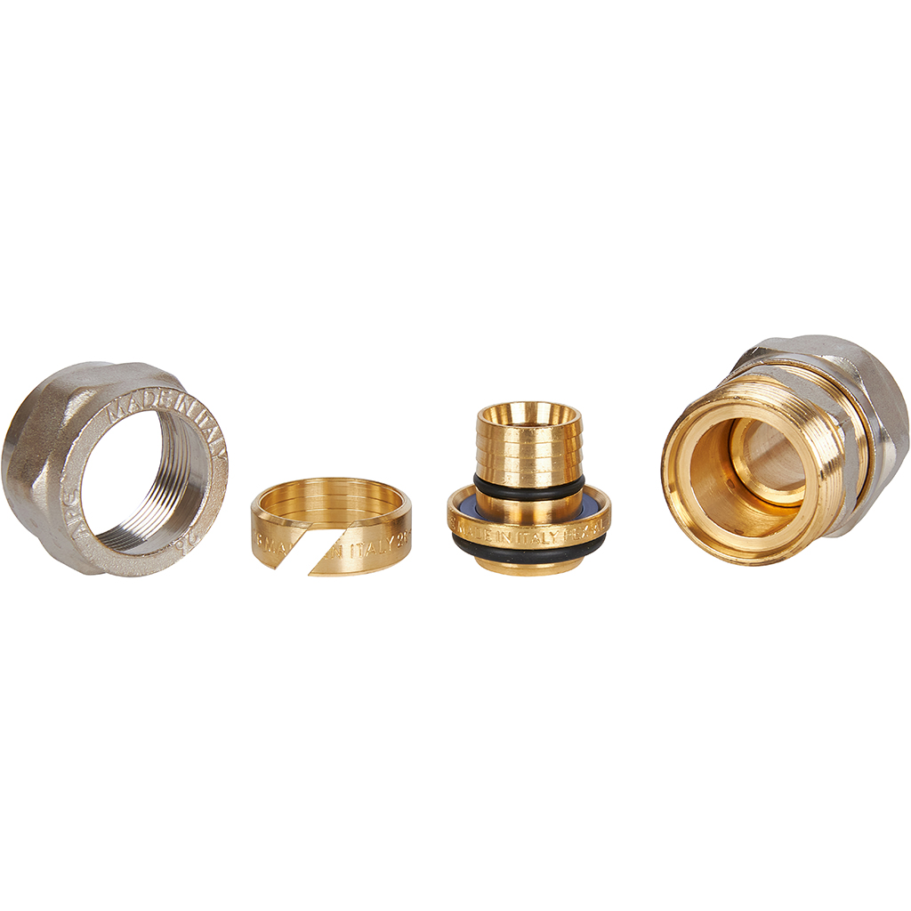 Муфта STOUT соединительная 26х26 для металлопластиковых труб винтовой, SFS-0005-000026