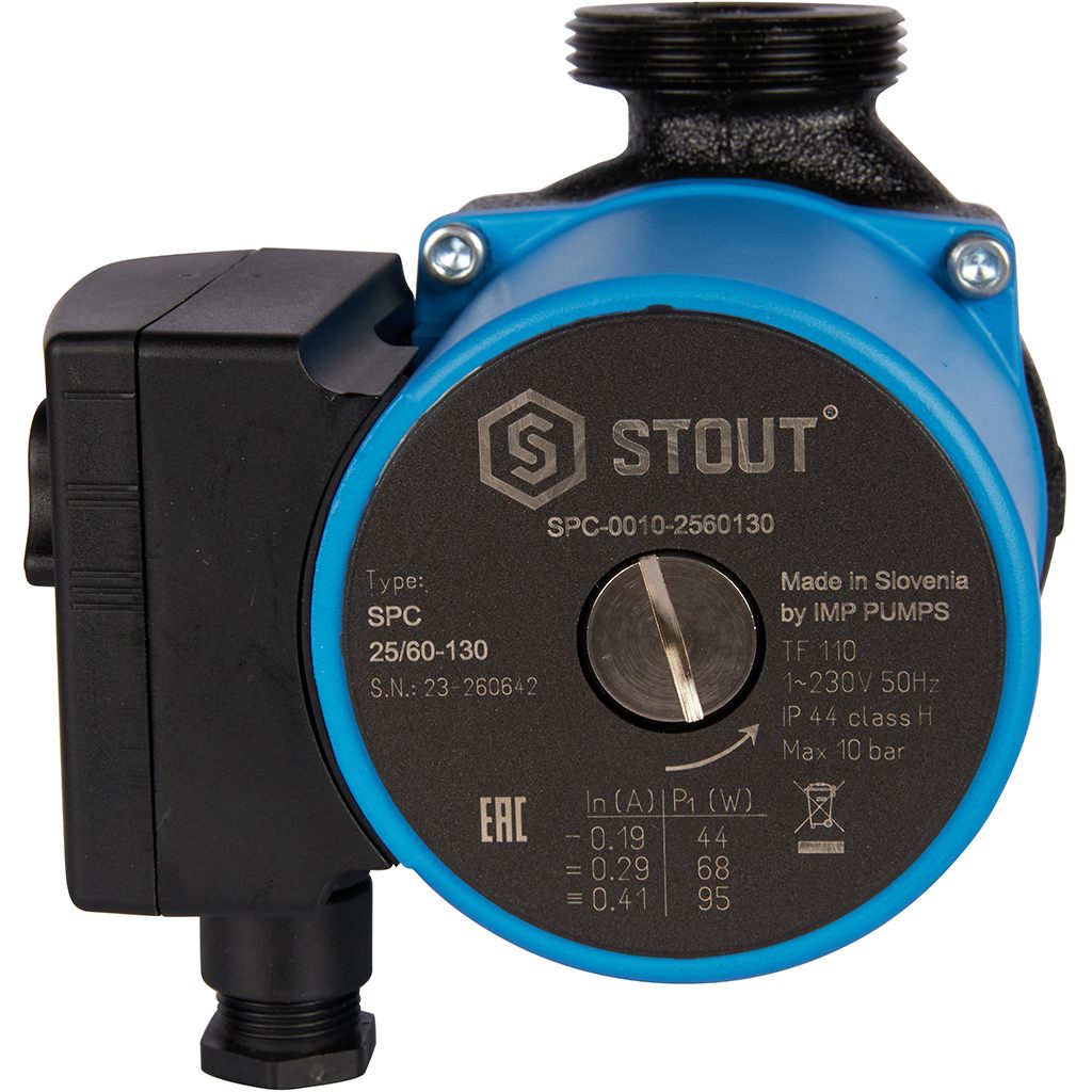 Насос циркуляционный STOUT 25/60-130, SPC-0010-2560130