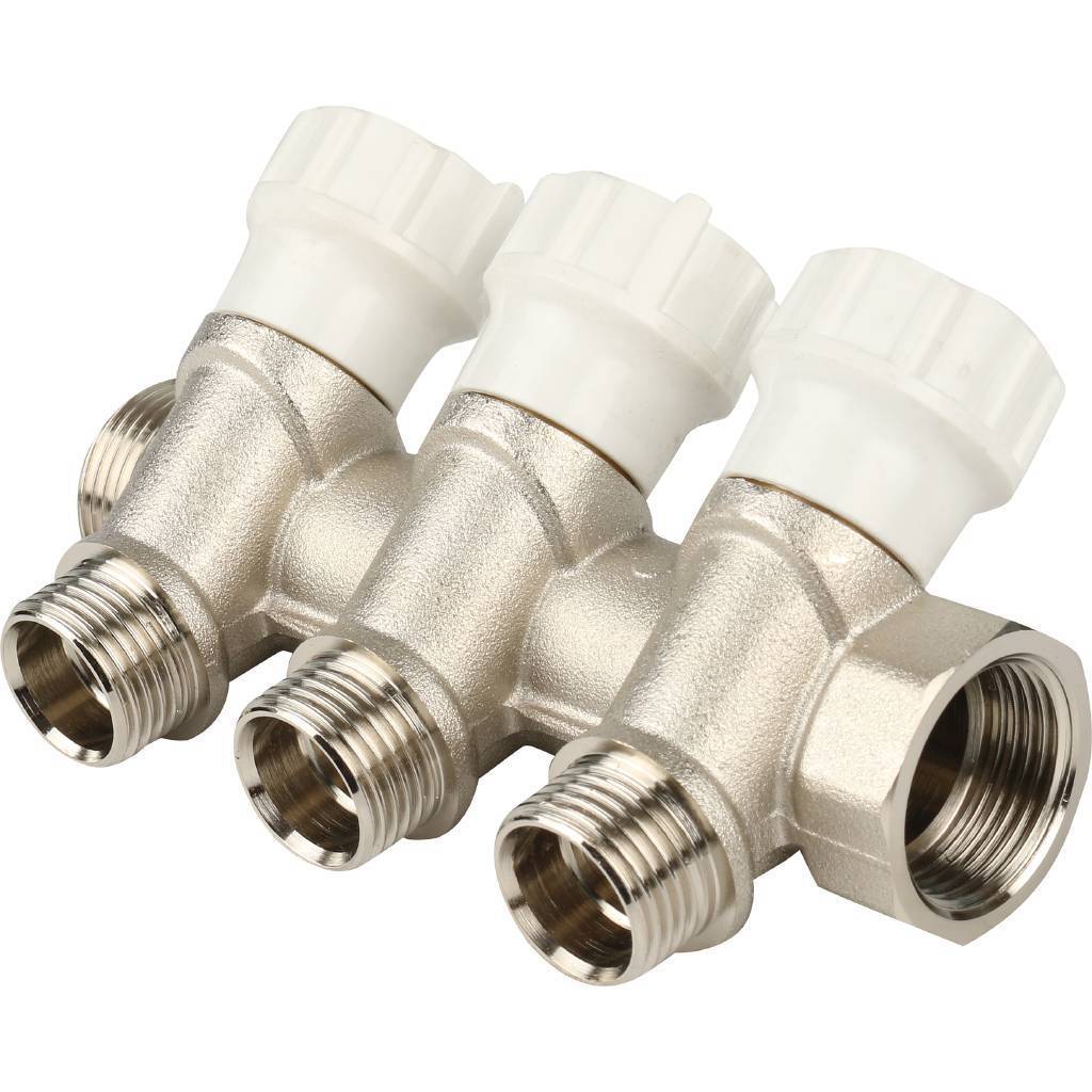 Коллектор распределительный регулируемый Itap 465/3 (3/4 x 1/2, 3 выхода)