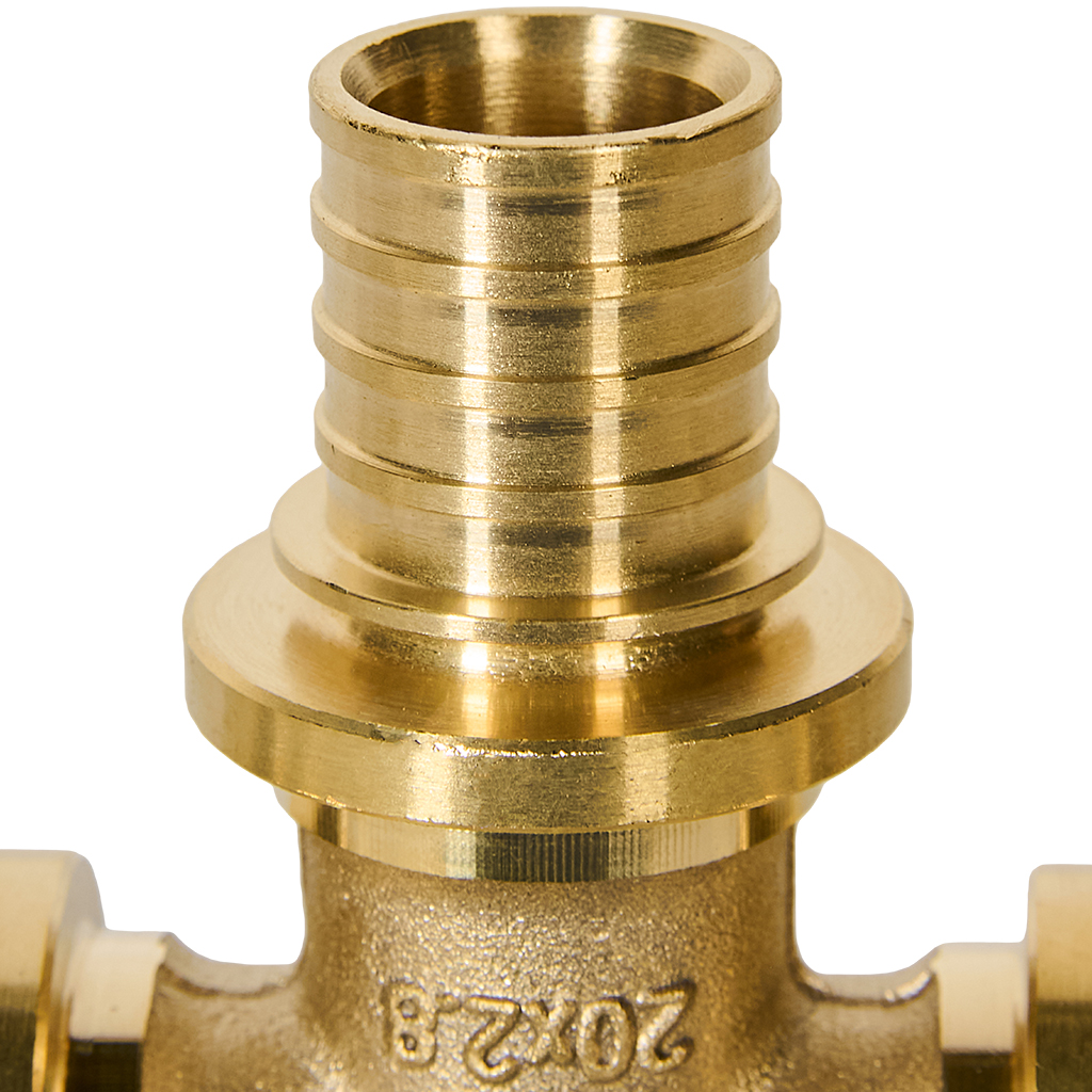 Тройник РЕХАУ равнопроходный 20-20-20 MX для труб из сшитого полиэтилена аксиальный, 11080321001