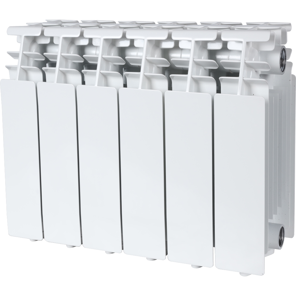 Радиатор алюминиевый Global VOX- R 350 6 секций боковое подключение (2748 cod.07 темно-серый матовый металлик), 184369