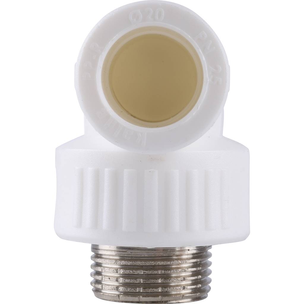 Угольник Kalde с наружной резьбой 20x3/4 для полипропиленовых труб, 3222-emo-200c00