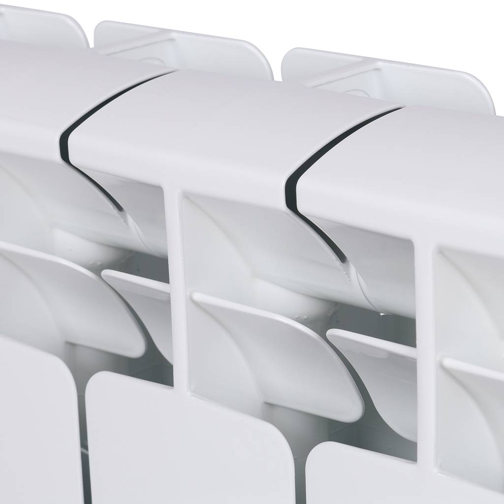 Радиатор биметаллический RIFAR BASE 350 8 секций боковое подключение (белый RAL 9016), 1RB35-8