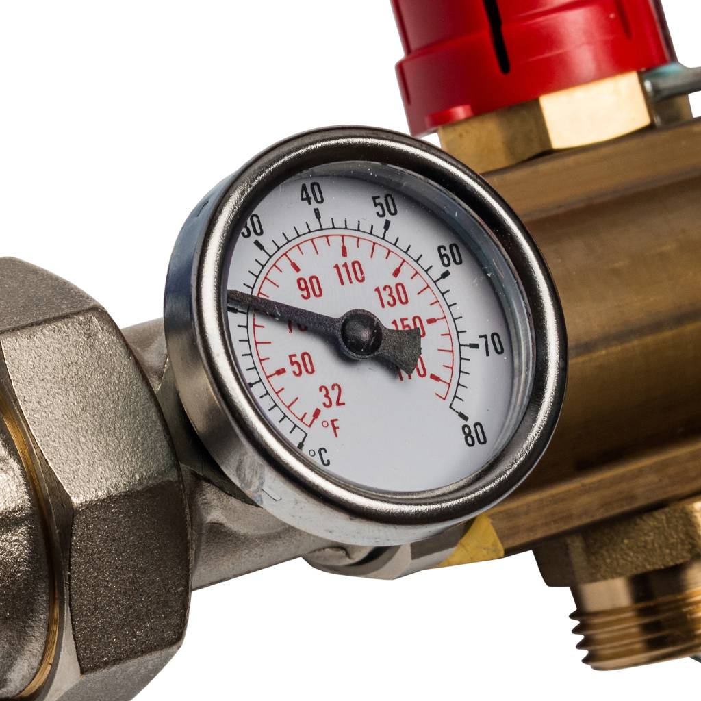 Распределительный коллектор из латуни с расходомерами STOUT 7 выходов, SMB 0473 000007