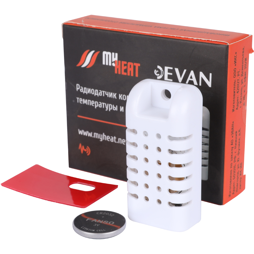 Радиодатчик температуры и влажности комнатный ЭВАН MY HEAT, 6289
