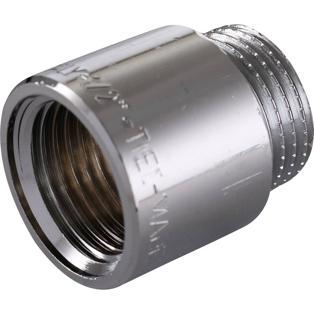 Удлинитель TIEMME НВ 20мм-1/2 хром для стальных труб резьбовой, 1500060