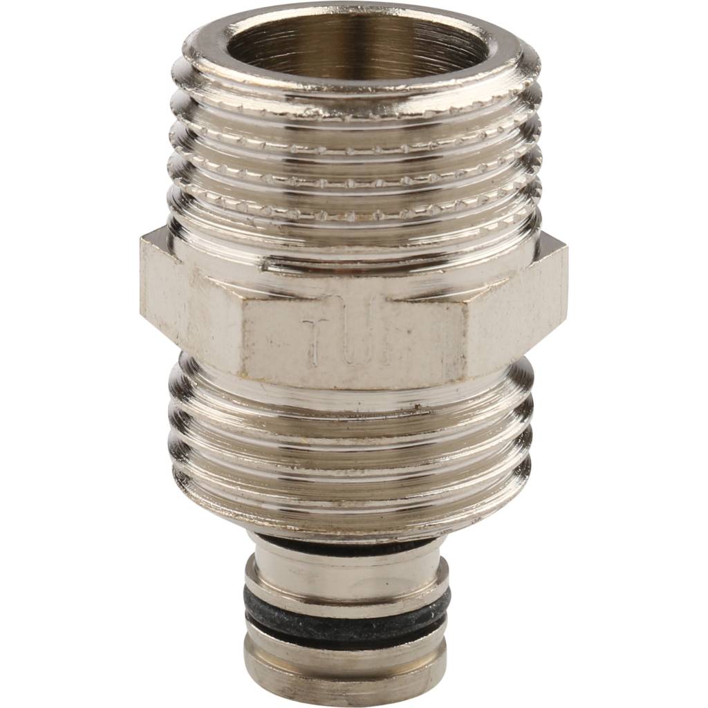 Муфта TIEMME с наружной резьбой (16х2.0х1/2) для металлопластиковых труб винтовой, 1600001